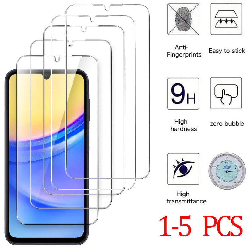 9H Screen Protector for Samsung A15 A16 A56 A36 A17 A14 A25 A24 A55 A53 A52 A52S A51 A34 A35 Tempered Glass Samsung Galaxy A15
