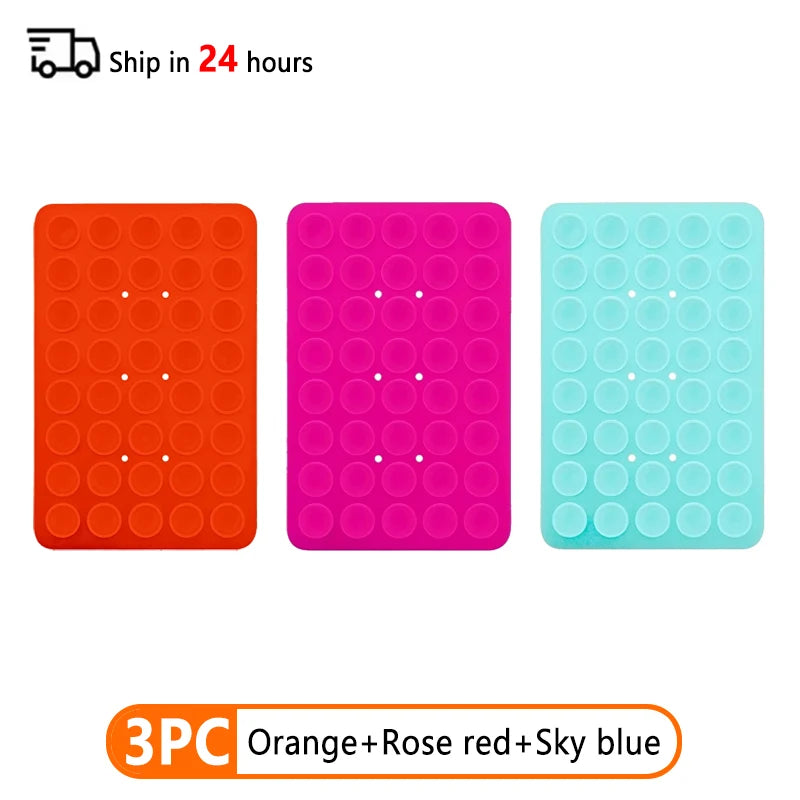 Double Sided Silicone Suction Cup Phone Case Detachable Stand Silicone Rubber Sucker Pad For Selfies And Videos Fixed Pad