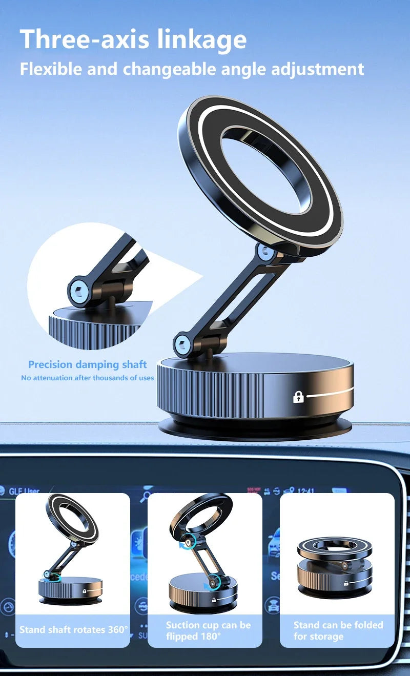 Xiaomi Vacuum Magnet Phone Bracket Multi-angles Adjustment Strong Magnetic Suck Design Foldable Car Holder For Navigation Stand