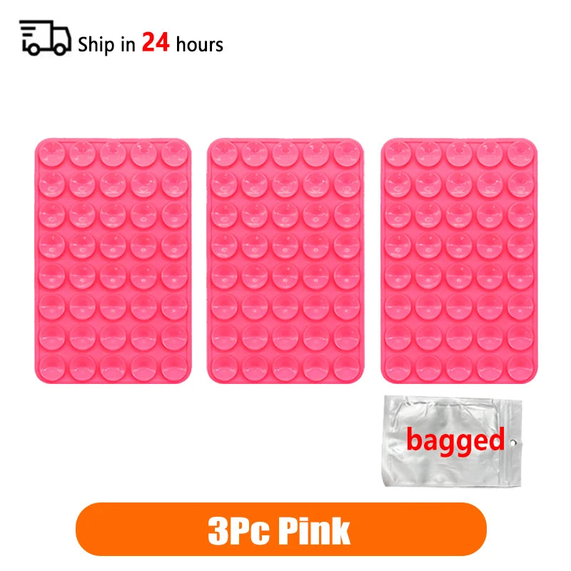 Double Sided Silicone Suction Cup Phone Case Detachable Stand Silicone Rubber Sucker Pad For Selfies And Videos Fixed Pad