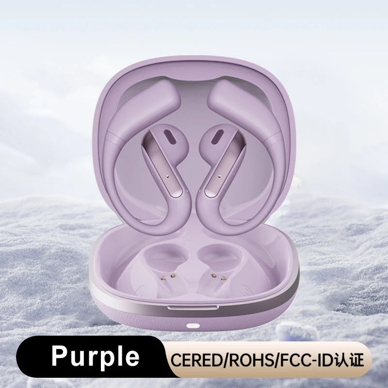 Smart AI Translation Headset Stereo Sound Semi-in-ear Air Conduction True Wireless Sports Long-lasting Bluetooth Headset