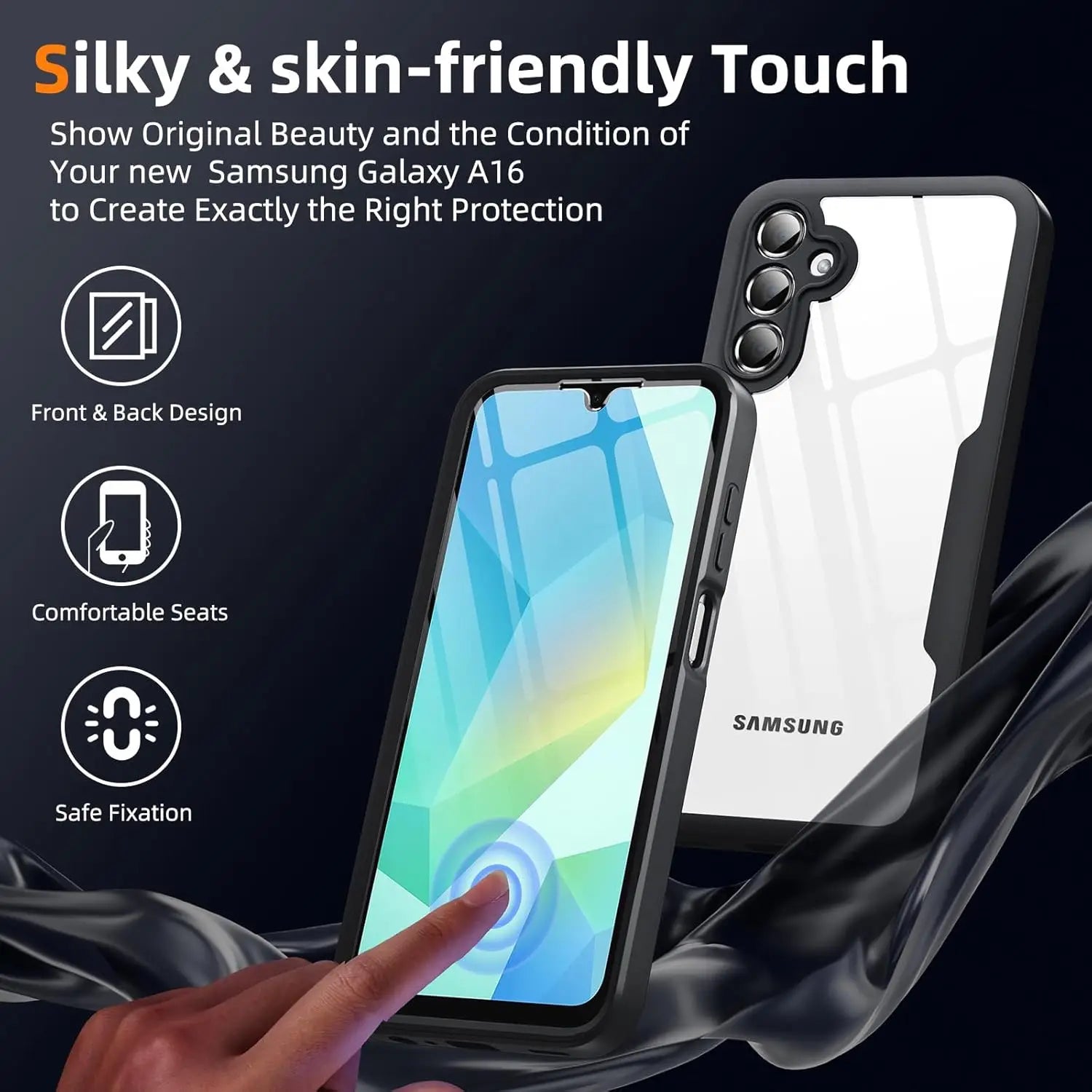 Full Body Protection Shockproof Case for Samsung Galaxy A17 A56 A36 A26 A16 5G A55 A35 A25 A15 Protective Cover Funda Coque Capa