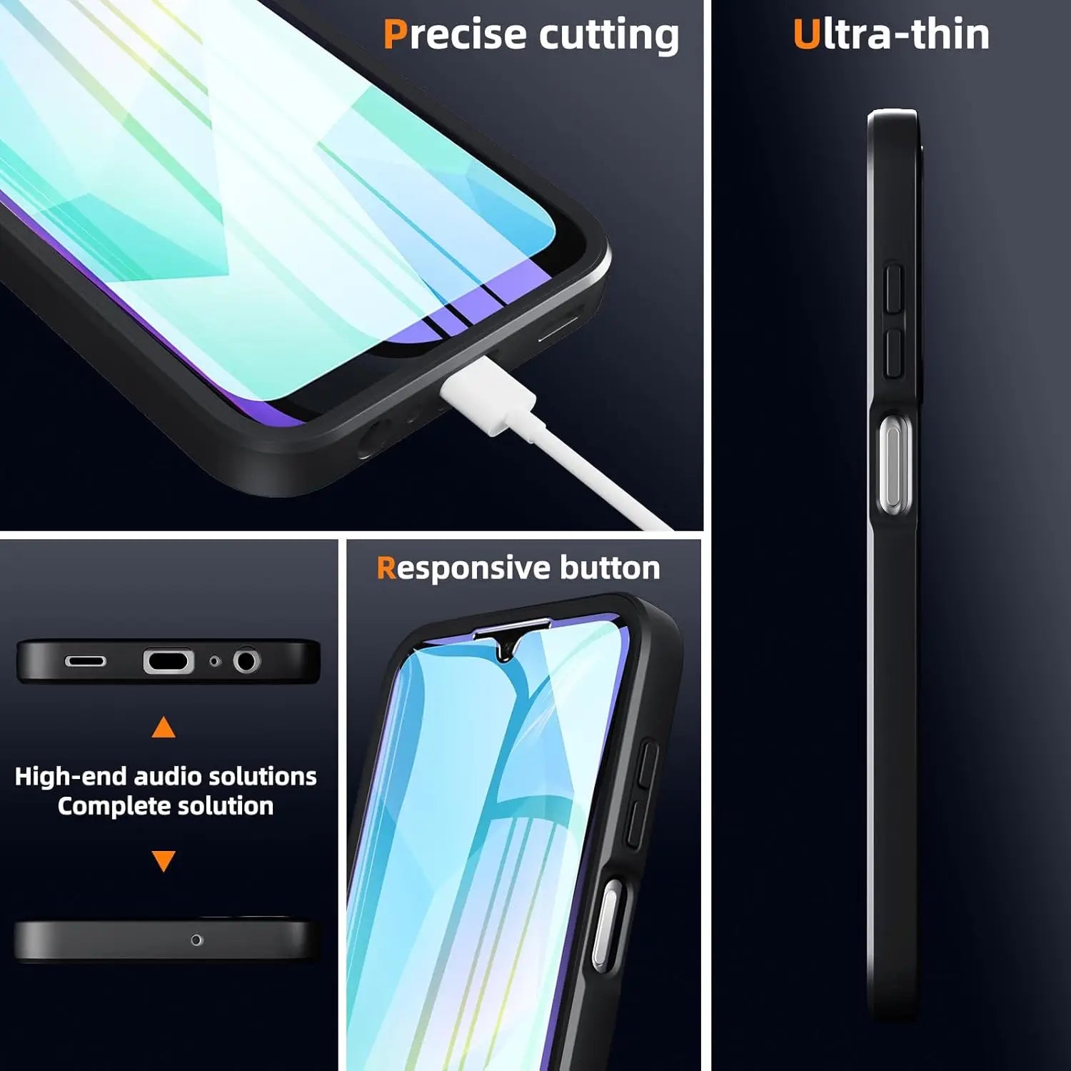 Full Body Protection Shockproof Case for Samsung Galaxy A17 A56 A36 A26 A16 5G A55 A35 A25 A15 Protective Cover Funda Coque Capa