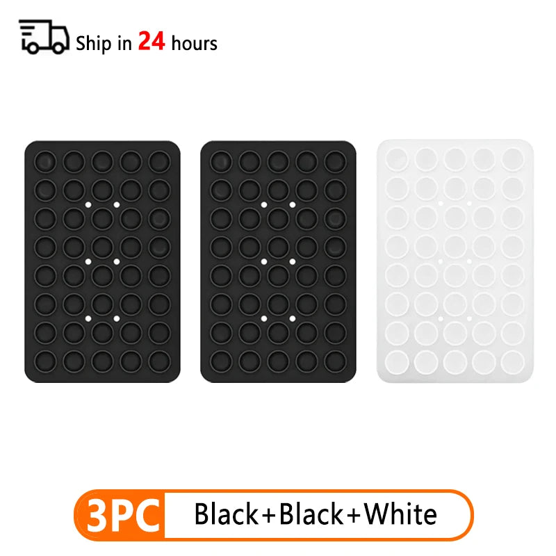 Double Sided Silicone Suction Cup Phone Case Detachable Stand Silicone Rubber Sucker Pad For Selfies And Videos Fixed Pad