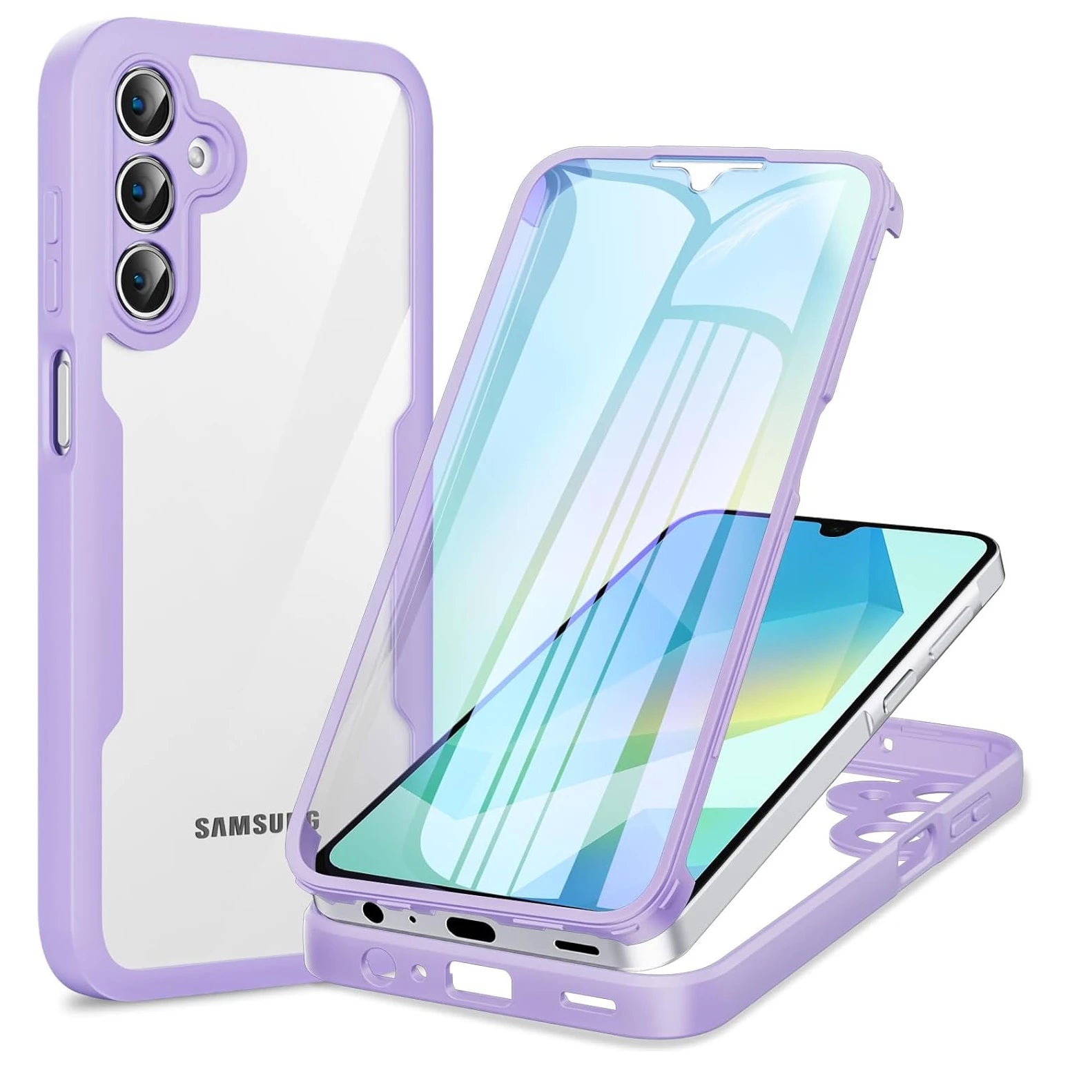 Full Body Protection Shockproof Case for Samsung Galaxy A17 A56 A36 A26 A16 5G A55 A35 A25 A15 Protective Cover Funda Coque Capa