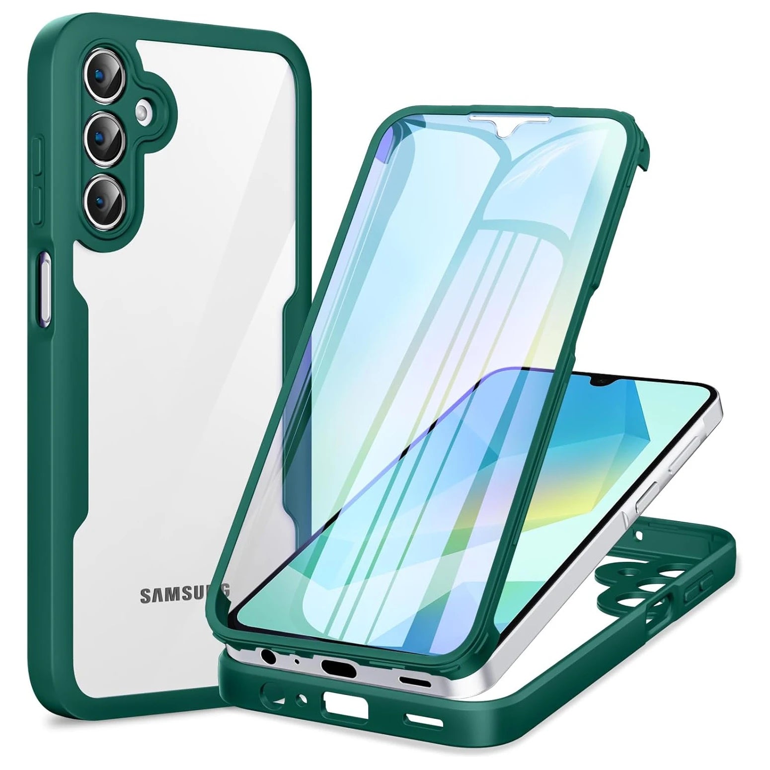 Full Body Protection Shockproof Case for Samsung Galaxy A17 A56 A36 A26 A16 5G A55 A35 A25 A15 Protective Cover Funda Coque Capa