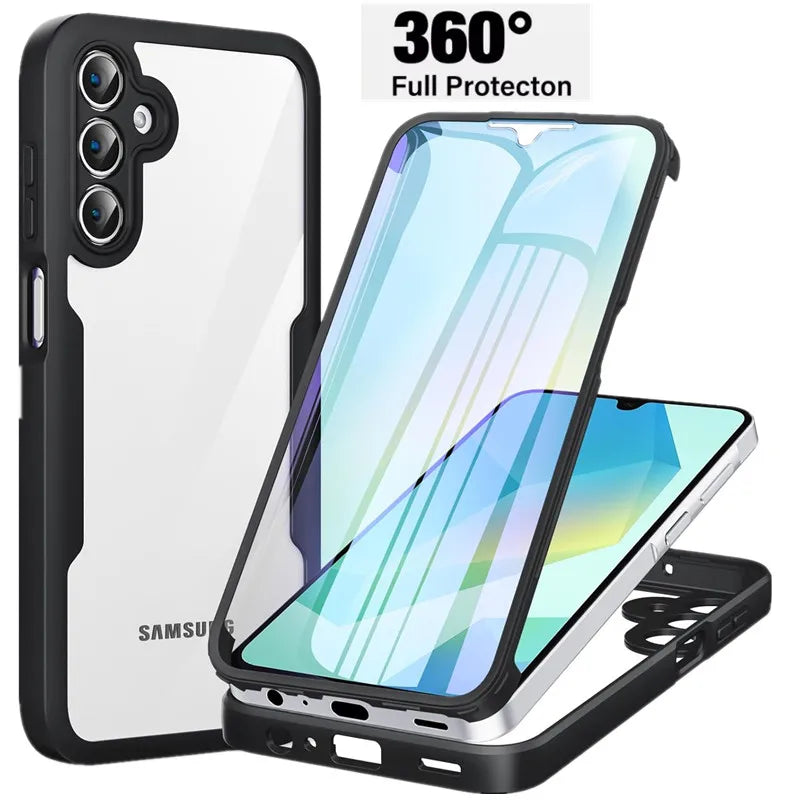Full Body Protection Shockproof Case for Samsung Galaxy A17 A56 A36 A26 A16 5G A55 A35 A25 A15 Protective Cover Funda Coque Capa