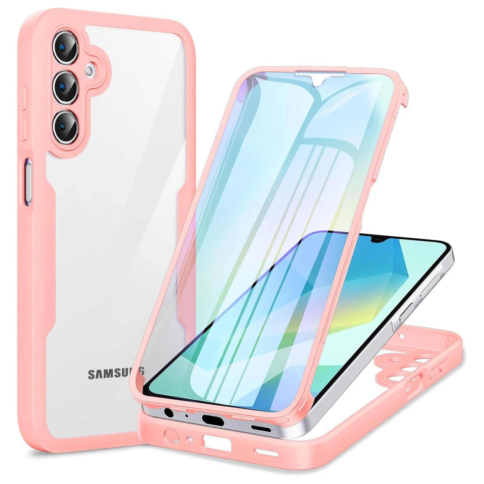 Full Body Protection Shockproof Case for Samsung Galaxy A17 A56 A36 A26 A16 5G A55 A35 A25 A15 Protective Cover Funda Coque Capa