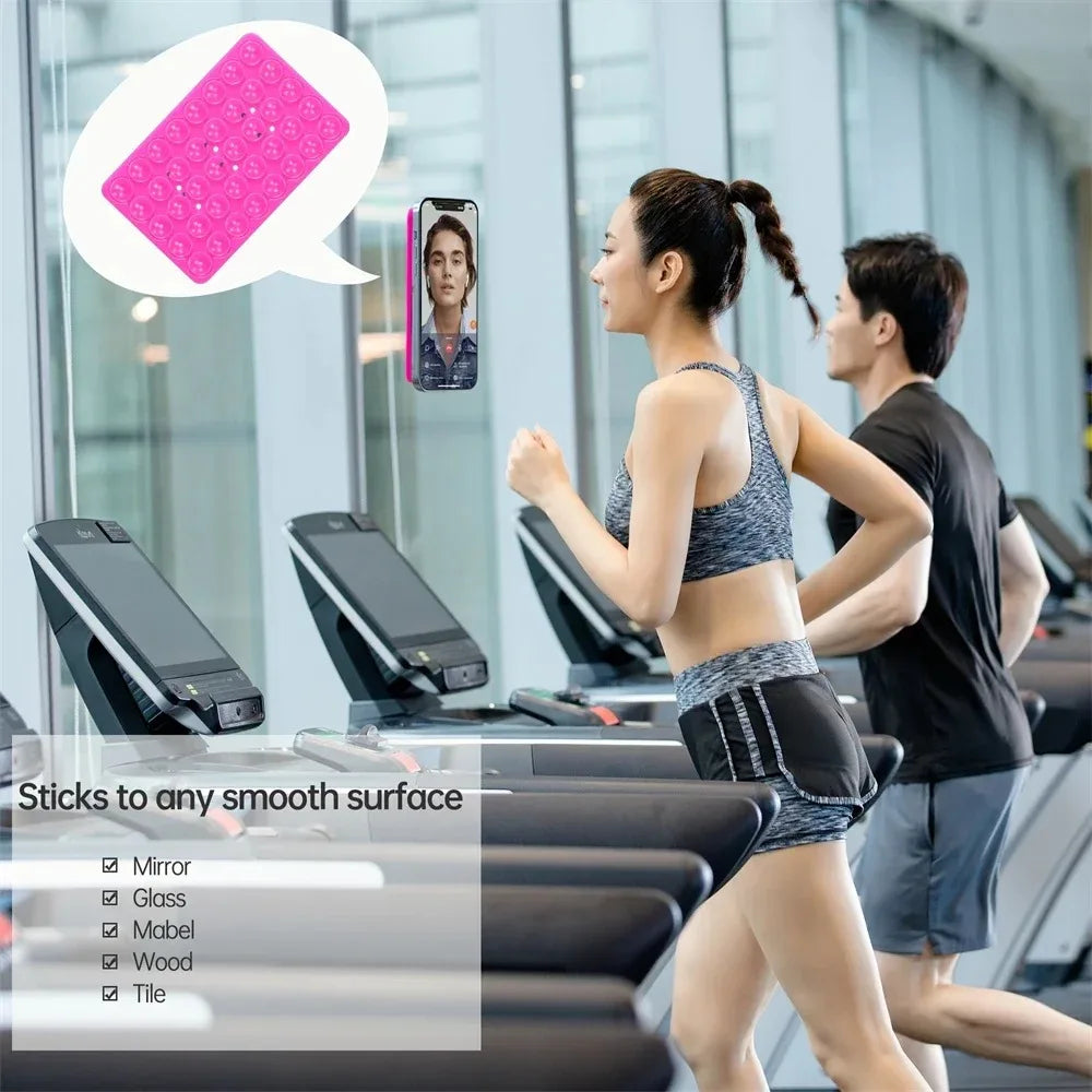 Double Sided Silicone Suction Cup Phone Case Detachable Stand Silicone Rubber Sucker Pad For Selfies And Videos Fixed Pad