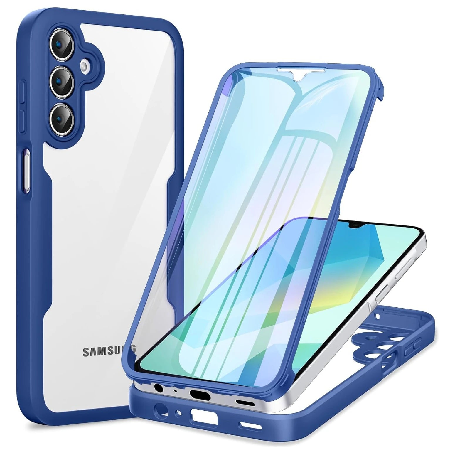 Full Body Protection Shockproof Case for Samsung Galaxy A17 A56 A36 A26 A16 5G A55 A35 A25 A15 Protective Cover Funda Coque Capa