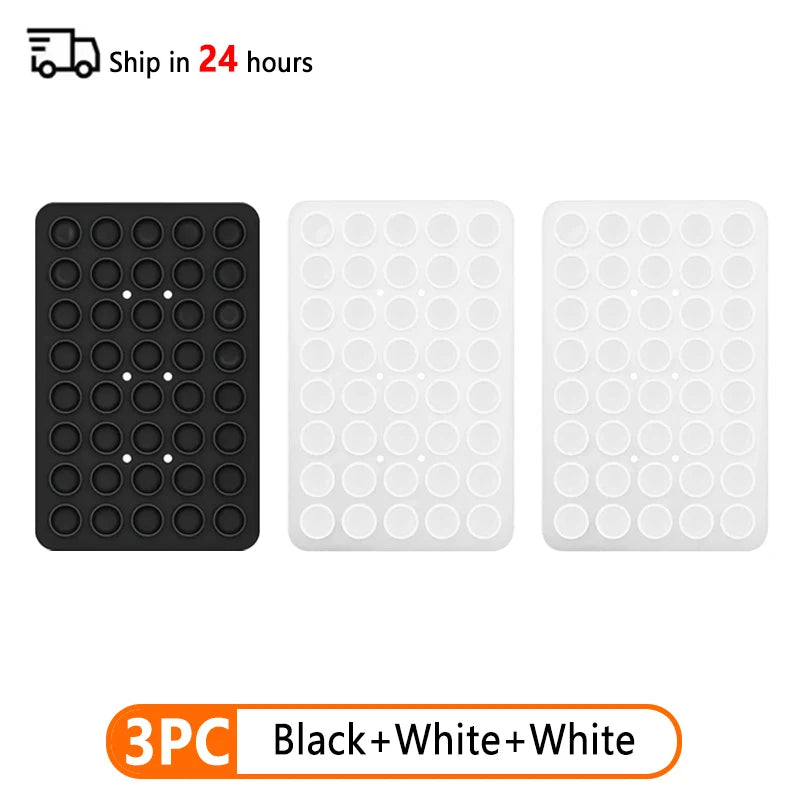 Double Sided Silicone Suction Cup Phone Case Detachable Stand Silicone Rubber Sucker Pad For Selfies And Videos Fixed Pad