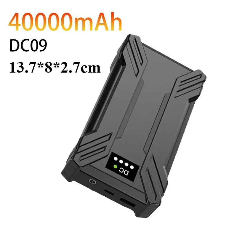 Powerbank 30000mAh Portable Heating Mobile Power Supply for Heating Vest Jacket Gloves Electric Heating Equipment DC Power Bank